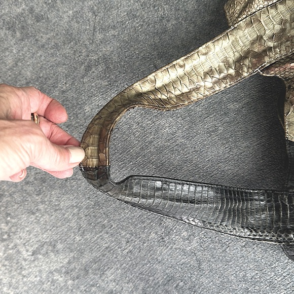 Beirn Snake skin patchwork hobo style bag - Picture 5 of 6